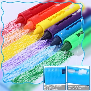 Foto 3 | Lápices De Baño Epakh Lavables, 24 Piezas, Para Niños - Venta Internacional.