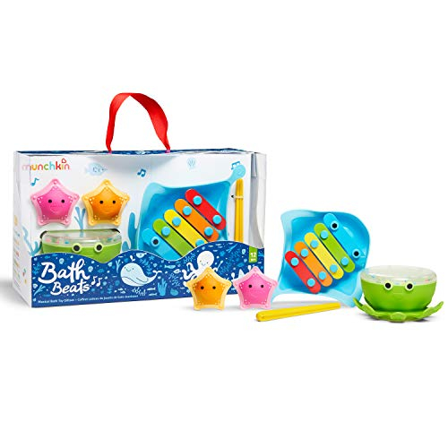 Foto 2 pulgar | Munchkin Bath Beats Musical Bath Toy Gift Set, Incluye Xilófono, Tambor De Baño Y Agitadores - Venta Internacional.