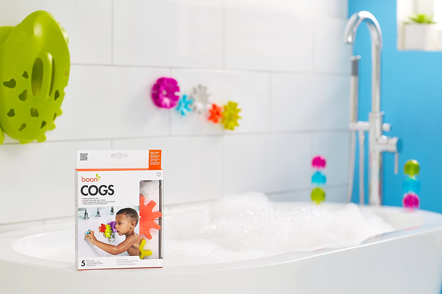 Foto 7 pulgar | Juego De Juguetes De Baño Boon Cogs Water Gears, Paquete De 5 - Venta Internacional.