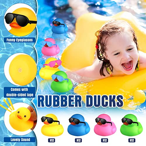 Foto 4 pulgar | Rubber Ducks Chivao Con Gafas De Sol, 48 Unidades, Para Regalo De Fiesta De Baño - Venta Internacional.