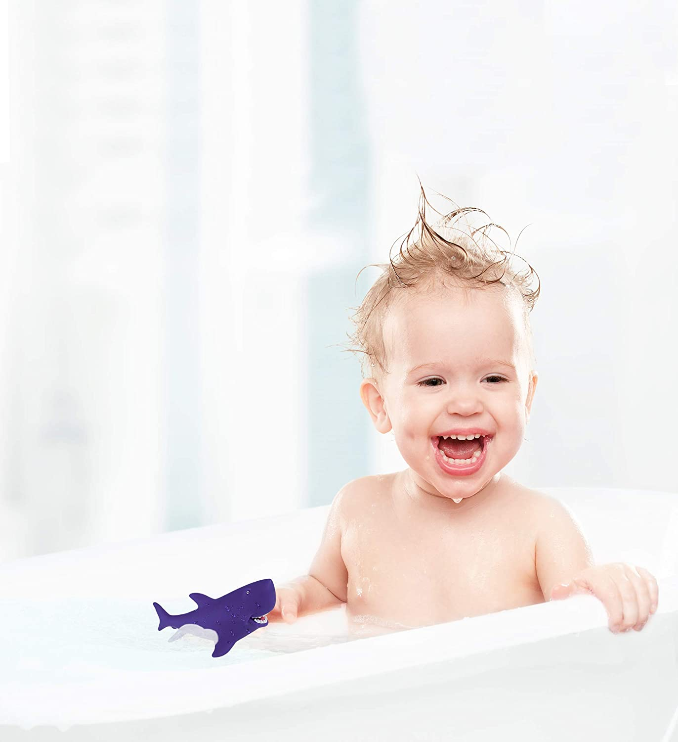 Foto 3 pulgar | Juguete De Baño Dollibu Shark Bath Buddy Squirter Purple Para Niños - Venta Internacional.