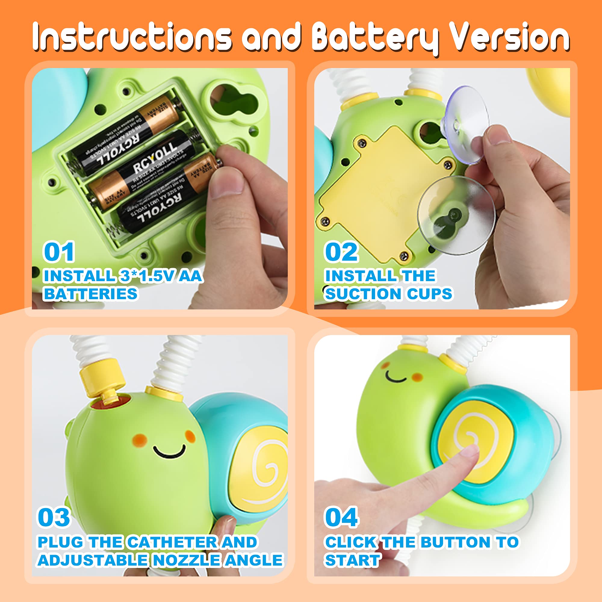 Foto 7 pulgar | Ducha Automática En Aerosol Bath Toys Dwi Dowellin Para Niños Pequeños - Venta Internacional.