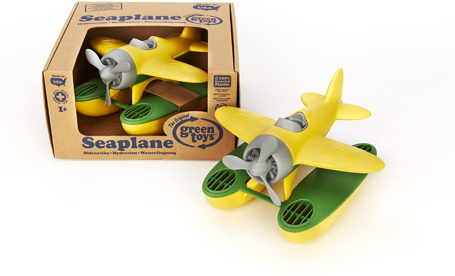 Foto 7 pulgar | Hidroavión Green Toys, Amarillo - Venta Internacional.