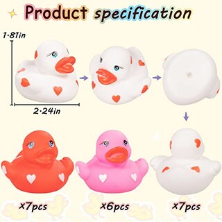 Foto 5 | Regalos De Fiesta De San Valentín De Rubber Ducks Kockuu, 20 Unidades - Venta Internacional.
