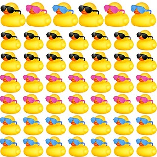 Foto 1 | Juego De Juguetes Bath Duck Rubber Ducky Con Gafas De Sol, 48 Piezas Chivao - Venta Internacional.