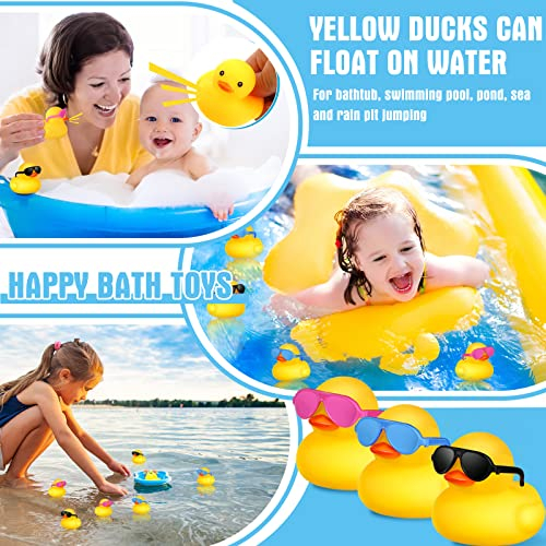 Foto 5 pulgar | Juego De Juguetes Bath Duck Rubber Ducky Con Gafas De Sol, 48 Piezas Chivao - Venta Internacional.