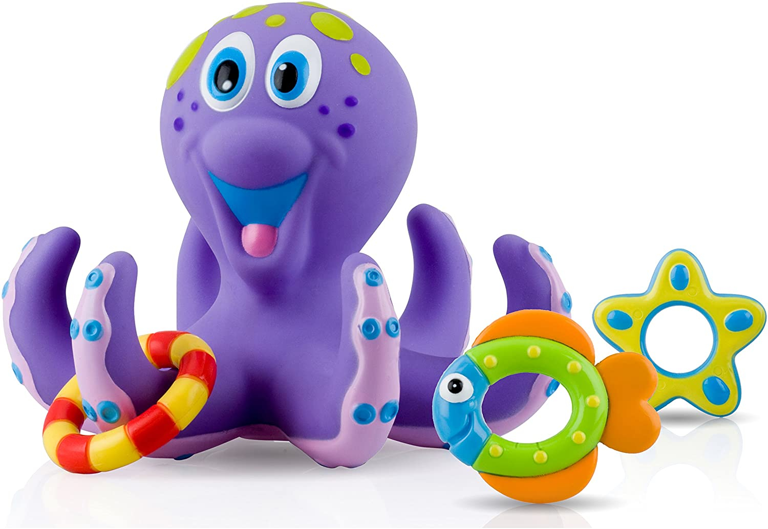 Nuby Octopus Juguete De Baño Flotante, Púrpura - Venta Internacional.