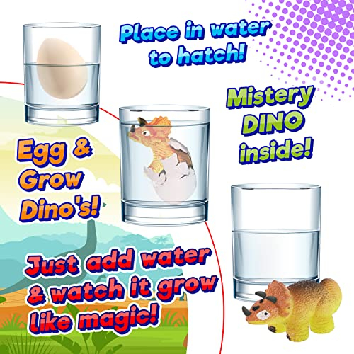 Foto 3 | Juguete Para Incubar Huevos De Dinosaurio Magic Grow, Varios Dinosaurios - Venta Internacional.