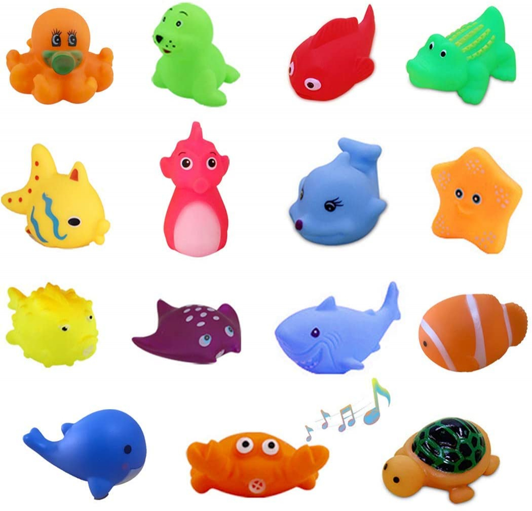 Foto 2 pulgar | Juguetes De Baño Umbworld Rubber Floating Squeaky Para Niños Pequeños - Venta Internacional.