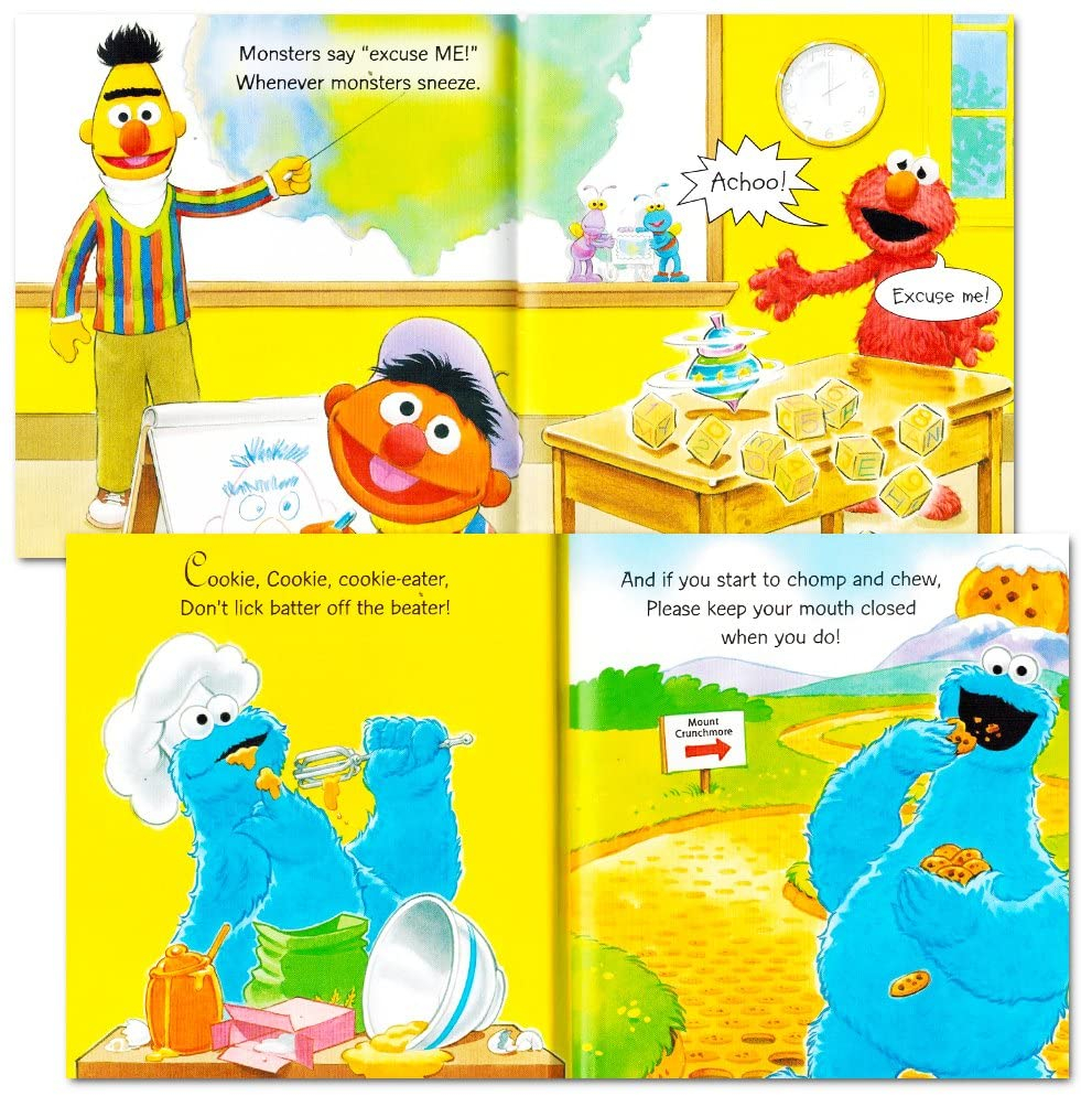 Foto 6 pulgar | Set De Libros Sesame Street Elmo Manners Para Niños Pequeños X8 - Venta Internacional.