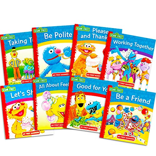 Foto 7 pulgar | Set De Libros Sesame Street Elmo Manners Para Niños Pequeños X8 - Venta Internacional.