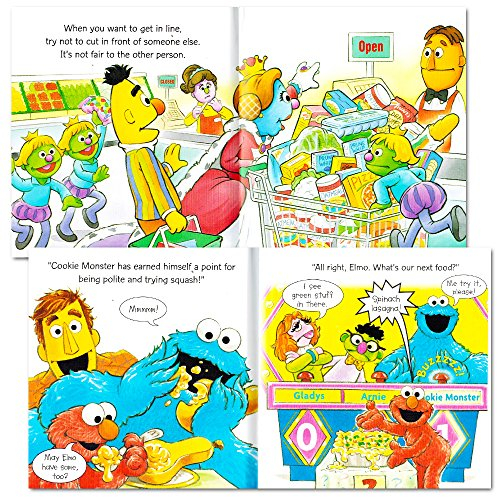 Foto 8 pulgar | Set De Libros Sesame Street Elmo Manners Para Niños Pequeños X8 - Venta Internacional.