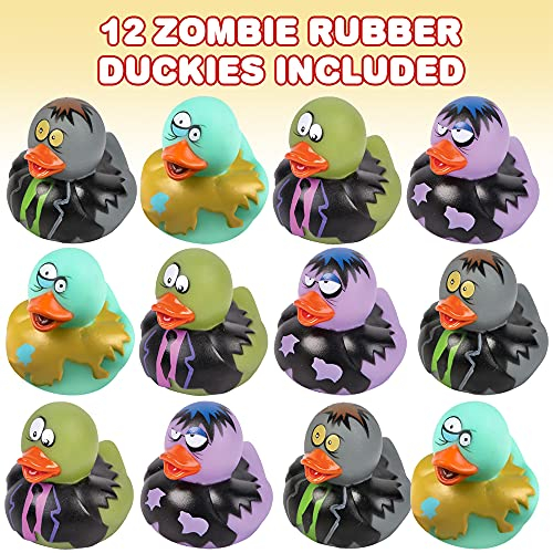 Foto 3 pulgar | Rubber Duckies Artcreativity Zombie, 5 Cm, Para Niños, Paquete De 12 - Venta Internacional.