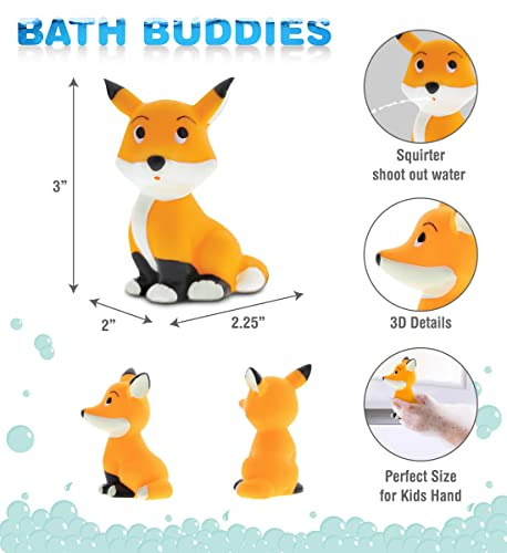 Foto 7 pulgar | Juguete De Baño Dollibu Fox Bath Buddy Squirter Naranja Para Niños - Venta Internacional.