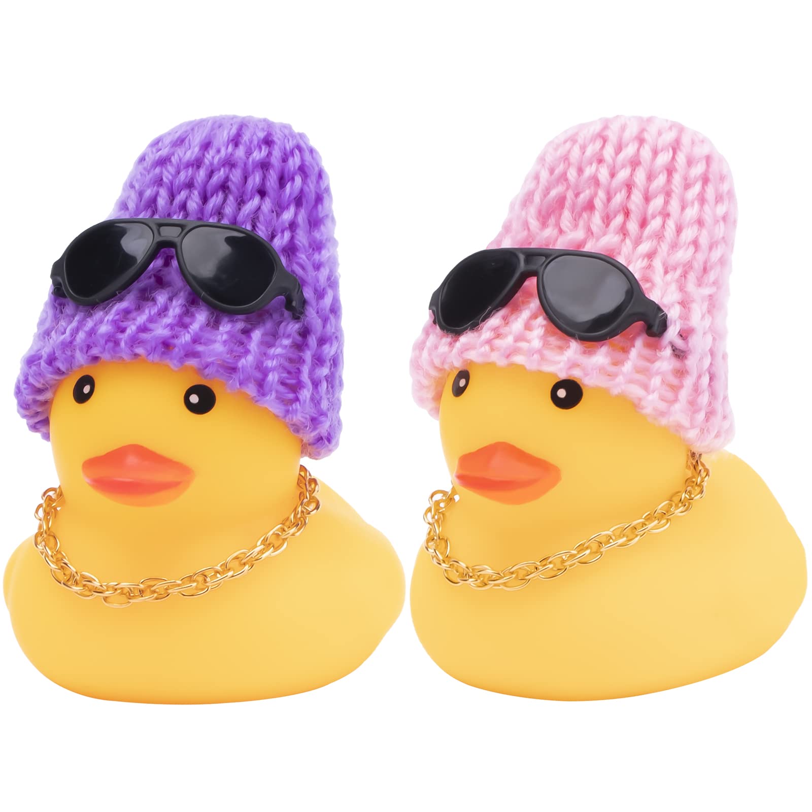 Foto 2 pulgar | Adornos De Coche Wonuu Rubber Duck, 2 Unidades, Diseño De Pato Amarillo Para Coches Das - Venta Internacional.