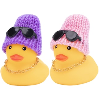 Foto 1 | Adornos De Coche Wonuu Rubber Duck, 2 Unidades, Diseño De Pato Amarillo Para Coches Das - Venta Internacional.