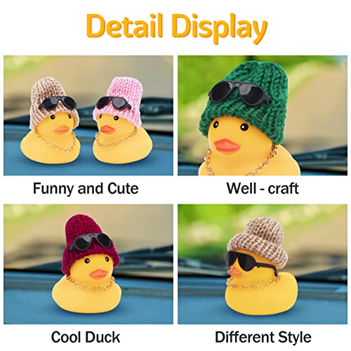 Foto 5 pulgar | Adornos De Coche Wonuu Rubber Duck, 2 Unidades, Diseño De Pato Amarillo Para Coches Das - Venta Internacional.
