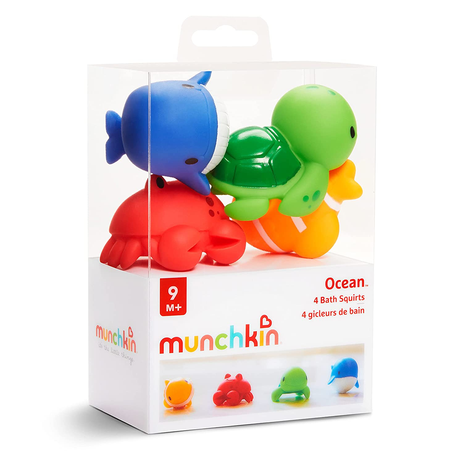 Foto 5 pulgar | Munchkin Ocean Squirts Juguetes De Baño, Paquete De 4, Ocean Buddies - Venta Internacional.