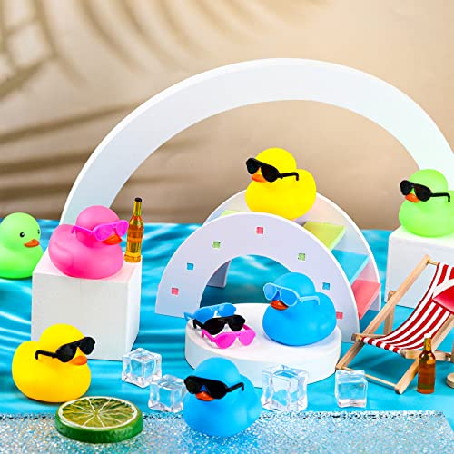 Foto 5 pulgar | Juego De Juguetes Bath Duck Rubber Ducky Con Gafas De Sol, 48 Piezas Para Niños - Venta Internacional.