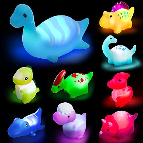 Foto 2 pulgar | Juguetes De Baño Toy Life Dinosaur Light Up, 9 Unidades Para Niños Pequeños De 3 A 6 Años - Venta Internacional.