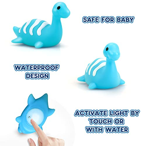 Foto 5 pulgar | Juguetes De Baño Toy Life Dinosaur Light Up, 9 Unidades Para Niños Pequeños De 3 A 6 Años - Venta Internacional.