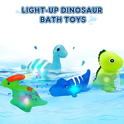 Foto 8 pulgar | Juguetes De Baño Toy Life Dinosaur Light Up, 9 Unidades Para Niños Pequeños De 3 A 6 Años - Venta Internacional.