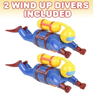 Foto 4 | Juego De 2 Juguetes Wind Up Scuba Diver Toys Artcreativity Para Niños - Venta Internacional.