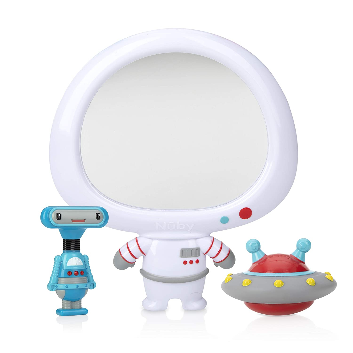 Set De Juguetes Nuby Awesome Astronaut Mirror Interactive Bath, 3 Piezas - Venta Internacional.