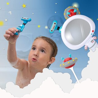 Foto 3 | Set De Juguetes Nuby Awesome Astronaut Mirror Interactive Bath, 3 Piezas - Venta Internacional.