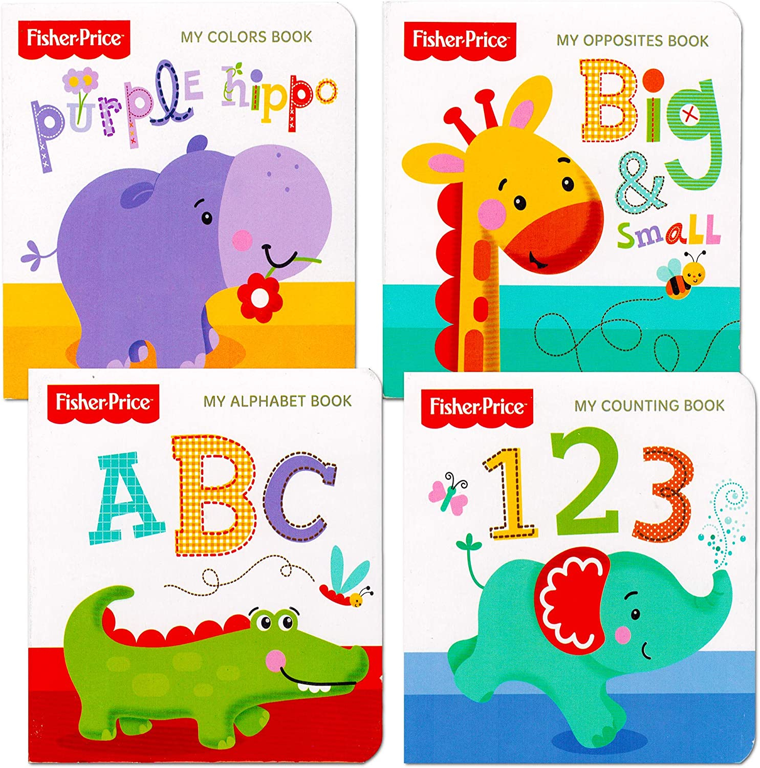 Foto 2 pulgar | Juego De 4 Libros De Cartón «my First Books» De Fisher-price - Venta Internacional.