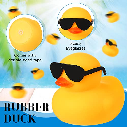 Foto 4 pulgar | Juego De Juguetes Bath Duck Rubber Ducky Con Gafas De Sol, 48 Piezas Para Niños - Venta Internacional.