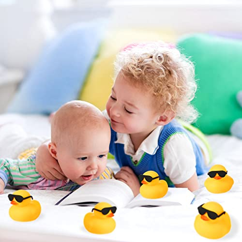 Foto 6 | Juego De Juguetes Bath Duck Rubber Ducky Con Gafas De Sol, 48 Piezas Para Niños - Venta Internacional.