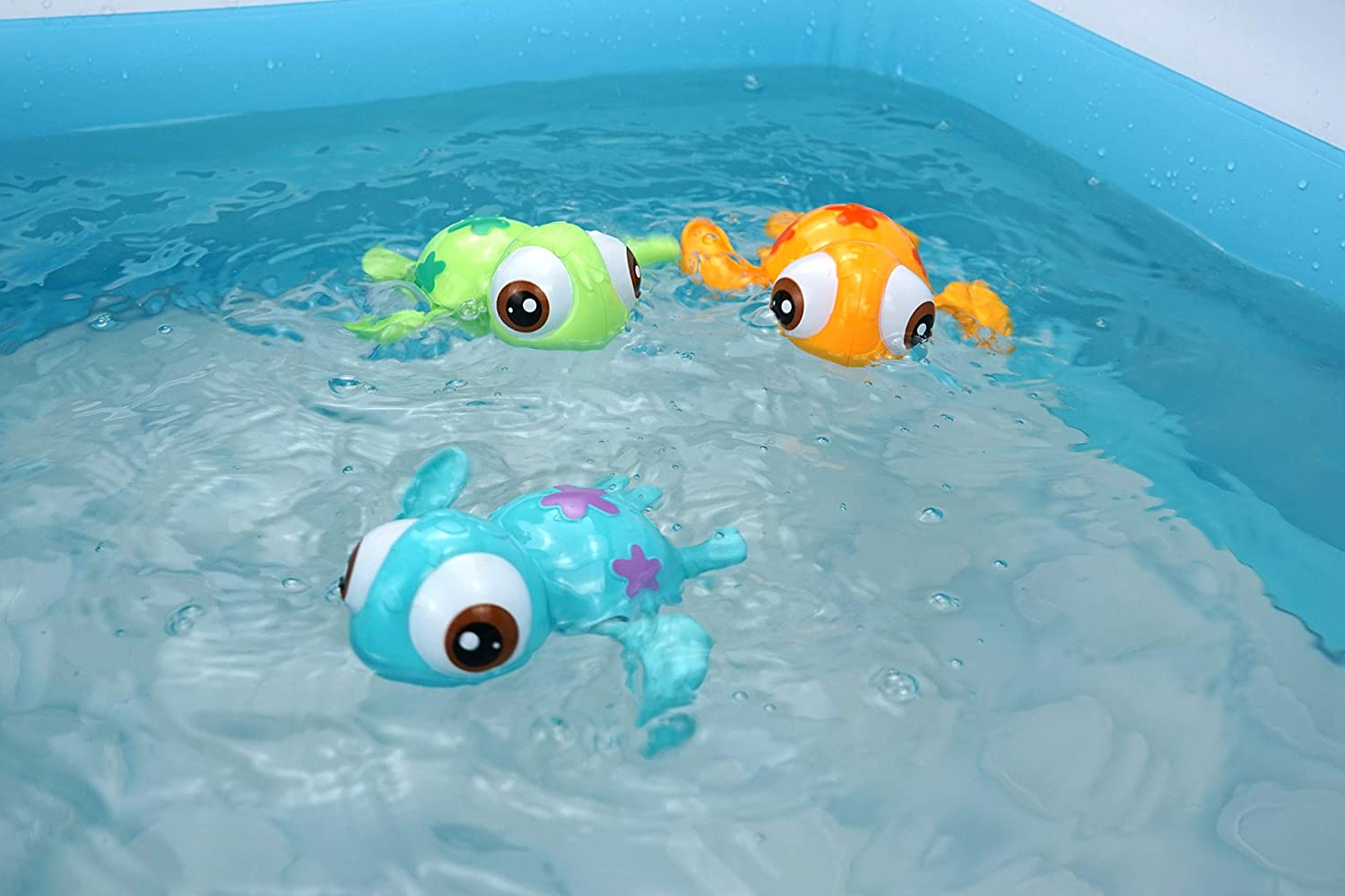 Foto 7 pulgar | Bath Toys Duckboxx Xx Wind Up Con Tortugas Marinas Nadando Para Niños - Venta Internacional.