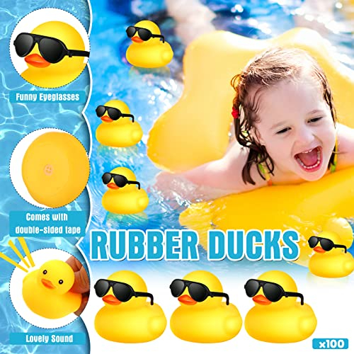 Foto 4 pulgar | Rubber Ducks Chivao 100 Unidades Con 100 Gafas De Sol Para Fiestas Infantiles - Venta Internacional.