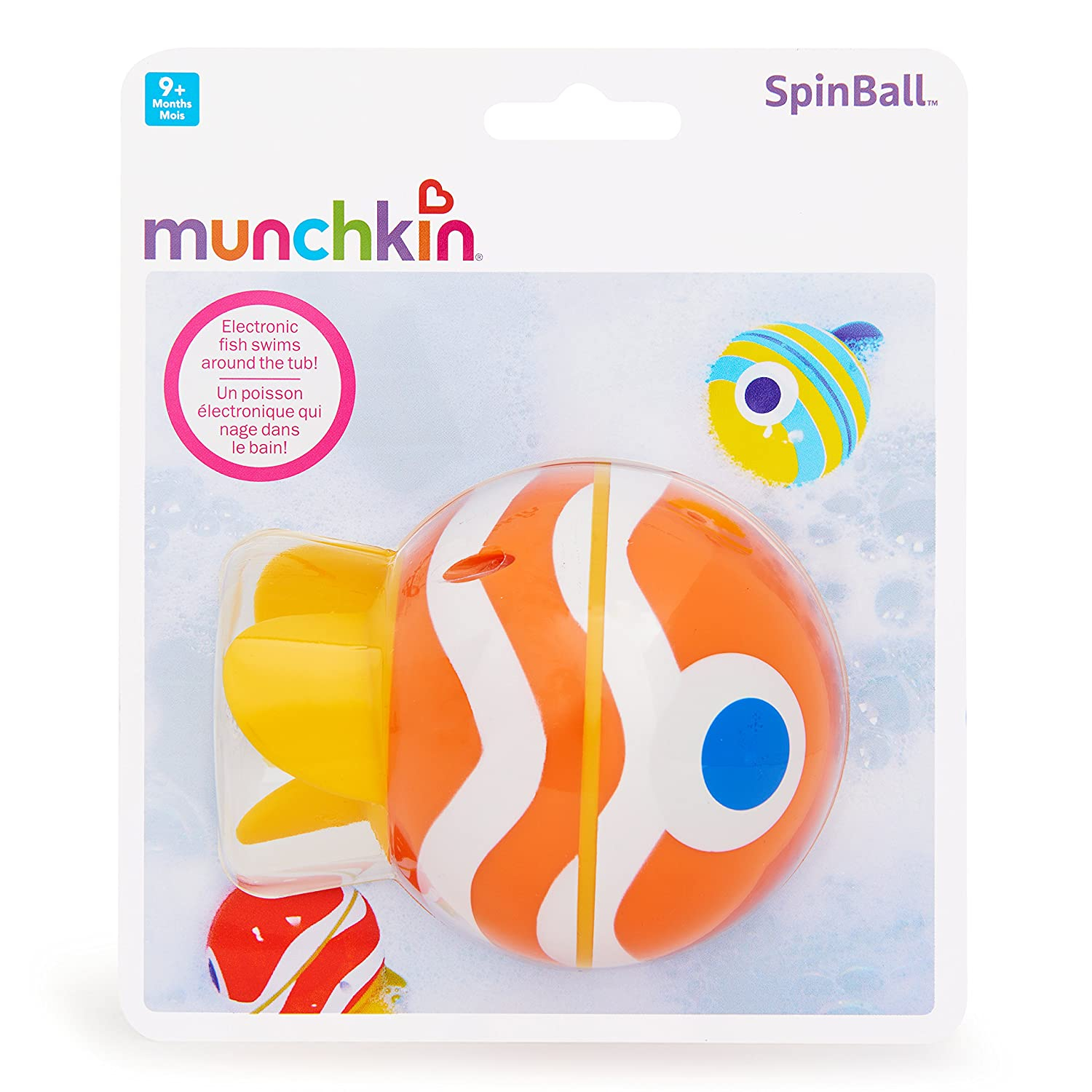 Foto 6 pulgar | Munchkin Spinball Pez Juguete De Baño, Naranja - Venta Internacional.