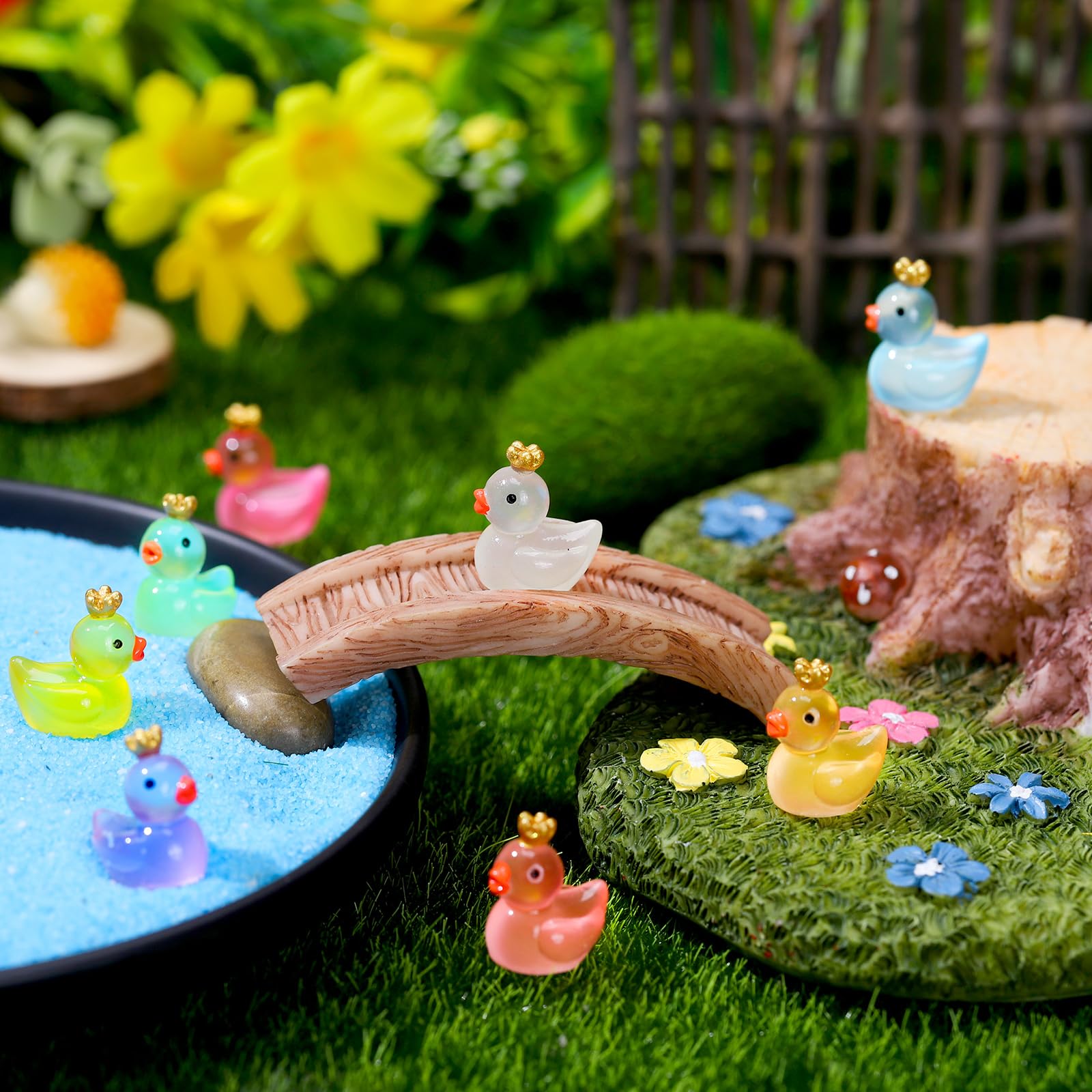 Foto 7 pulgar | Mini Corona De Patos Luminosos De Resina, 96 Unidades, Para Decoración - Venta Internacional.