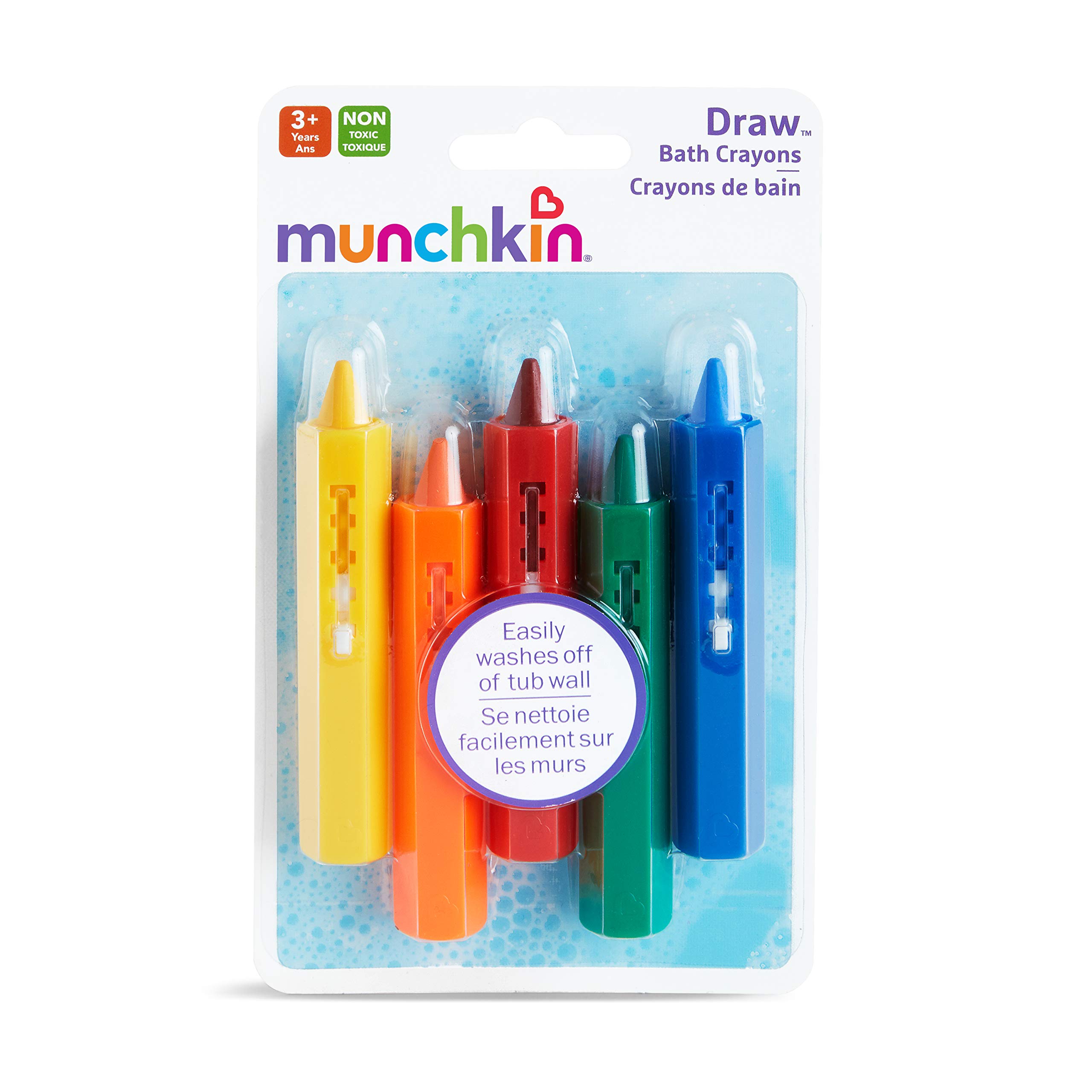 Foto 5 pulgar | Crayones De Baño Munchkin Draw Para Niños Pequeños De 3 Años O Más, Paquete De 5 - Venta Internacional.