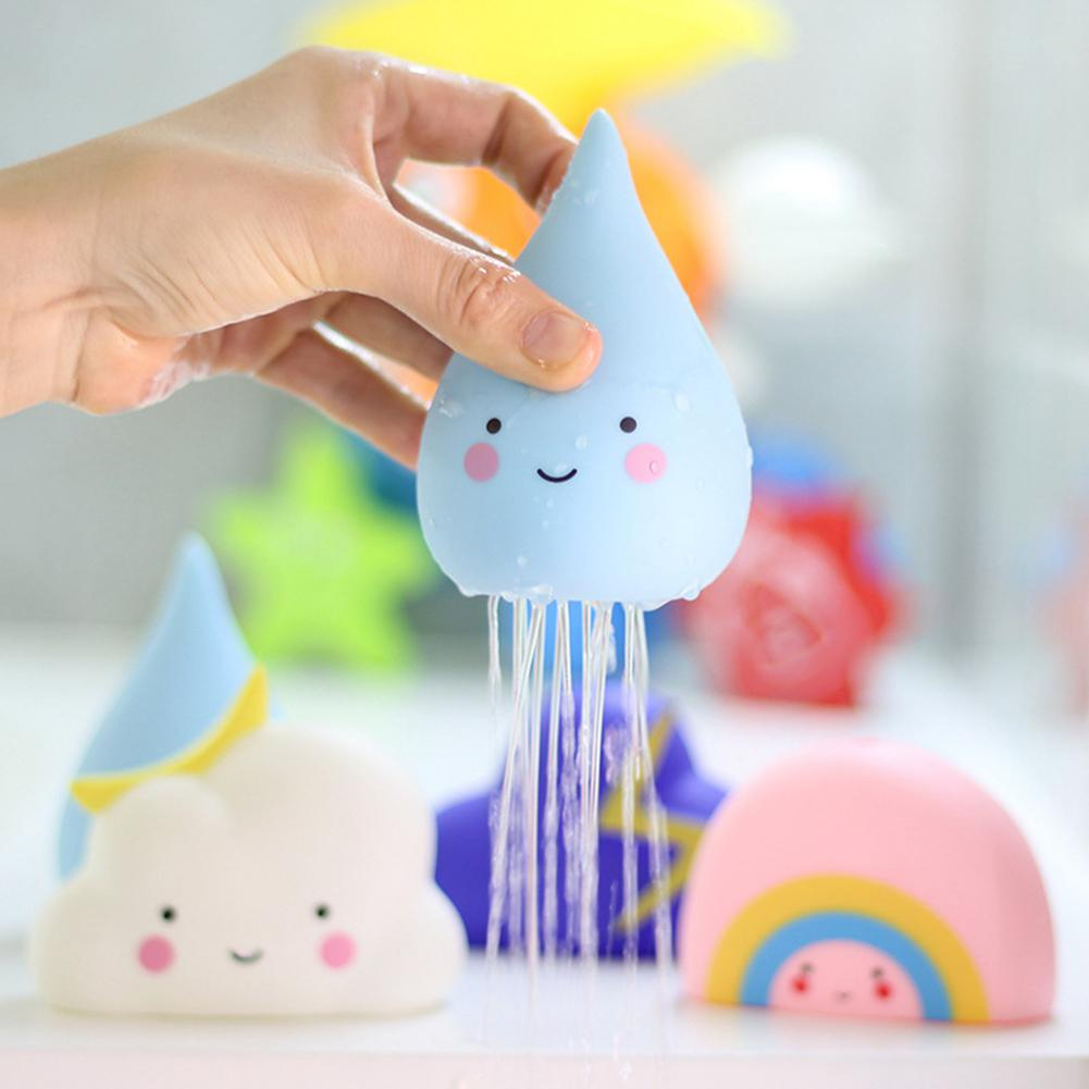 Foto 3 pulgar | Juguete De Baño Para Bebés, 4 Unidades, Bonita Ducha En Forma De Nube Para Niños Con Regalo Gratis - Venta Internaci