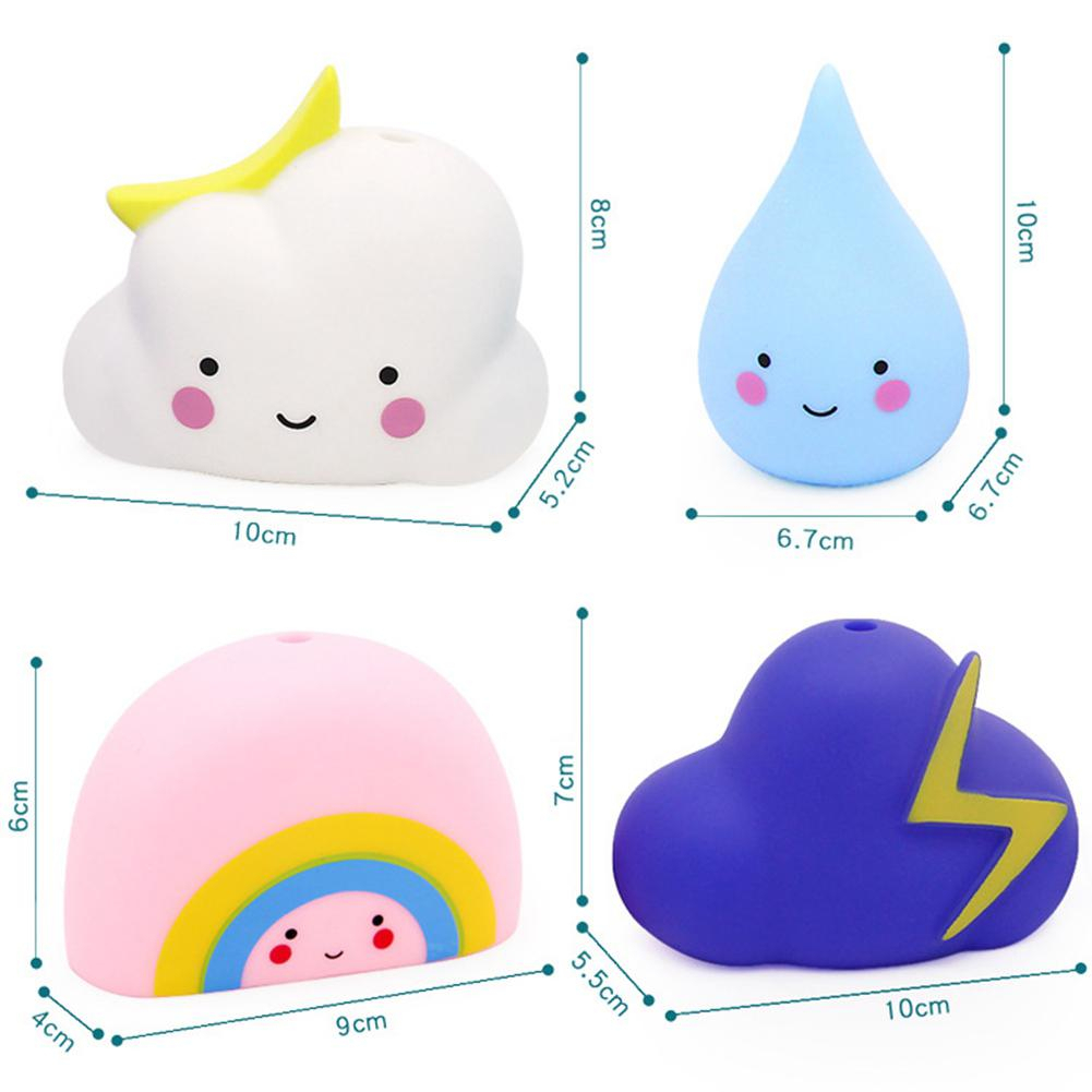 Foto 4 pulgar | Juguete De Baño Para Bebés, 4 Unidades, Bonita Ducha En Forma De Nube Para Niños Con Regalo Gratis - Venta Internaci