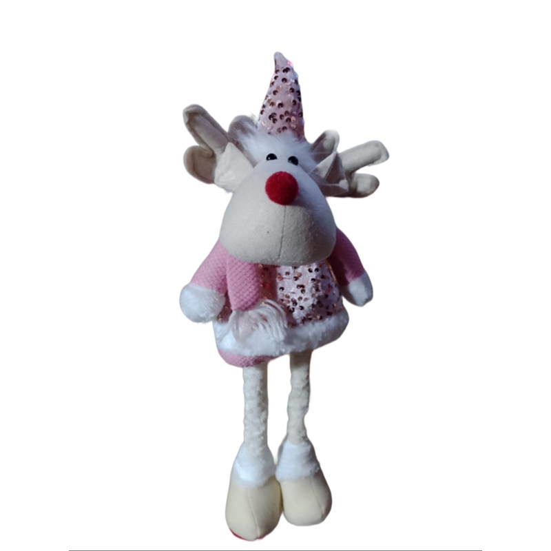Foto 3 pulgar | Mono Navideño Long Paths, Diseño De Muñeco De Nieve Rosa Monocromático - Venta Internacional.