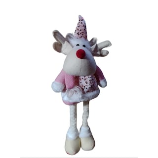 Foto 2 | Mono Navideño Long Paths, Diseño De Muñeco De Nieve Rosa Monocromático - Venta Internacional.