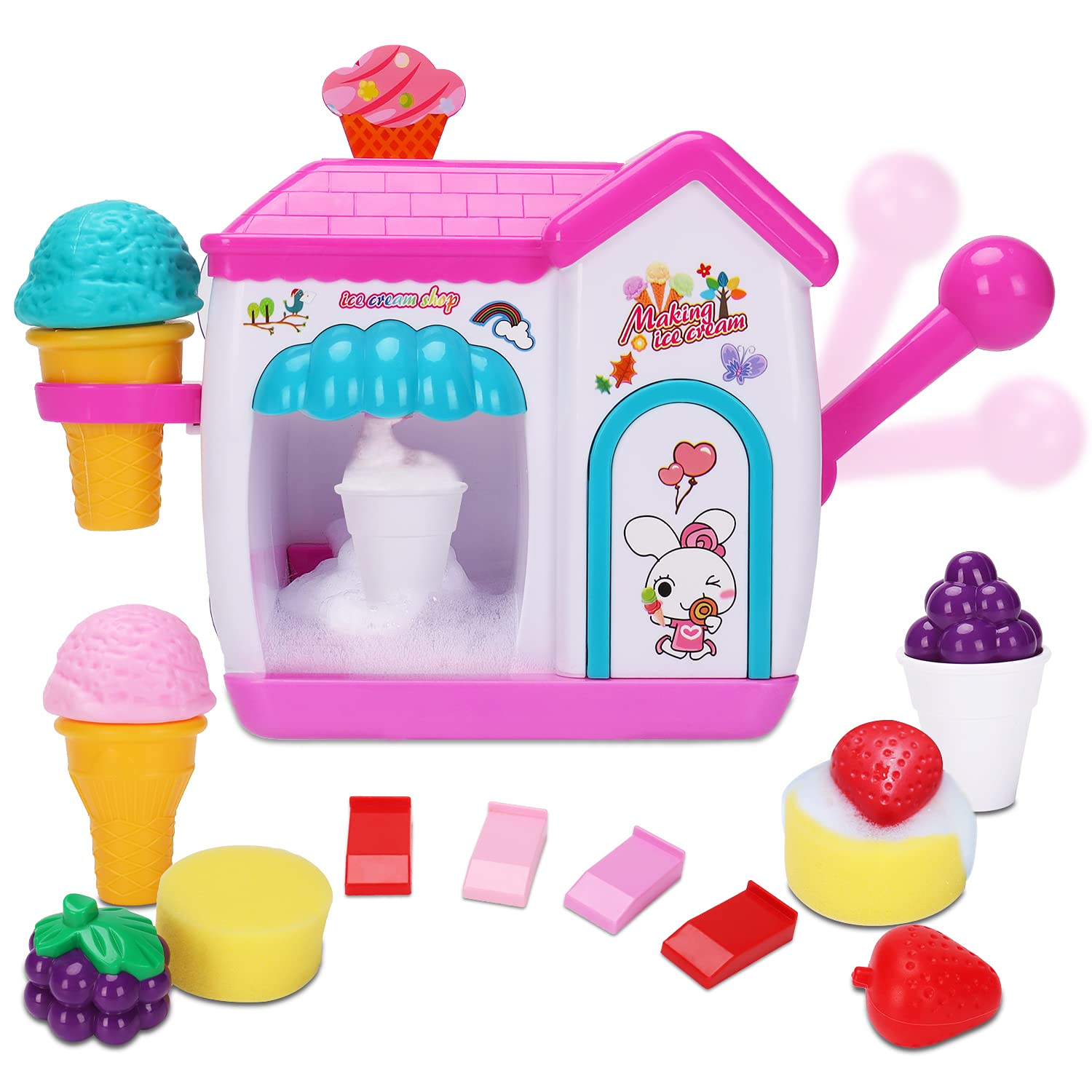 Máquina De Hacer Espuma Para Helados Augtoy De Bath Toys De 2 A 8 Años Con Juego De Espuma - Venta Internacional.