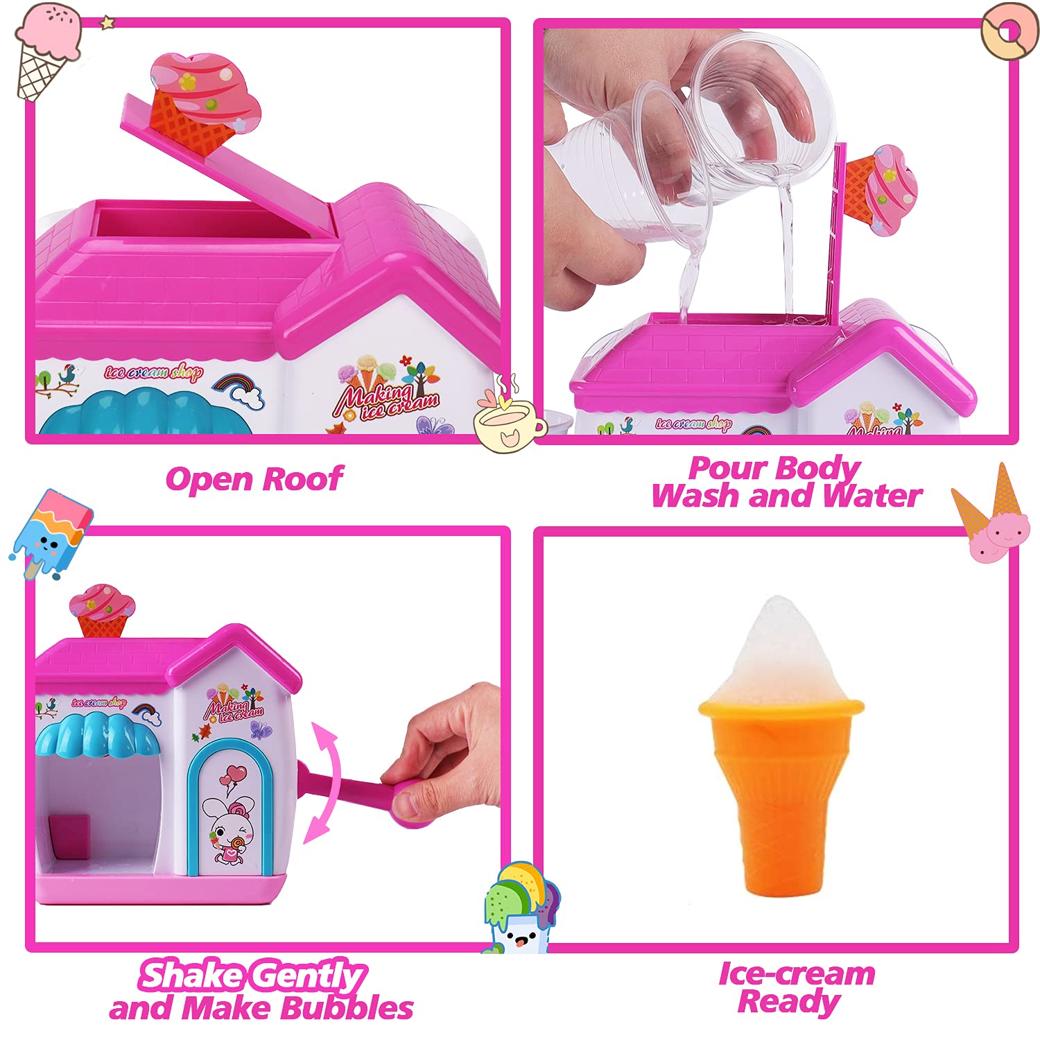 Foto 5 pulgar | Máquina De Hacer Espuma Para Helados Augtoy De Bath Toys De 2 A 8 Años Con Juego De Espuma - Venta Internacional.