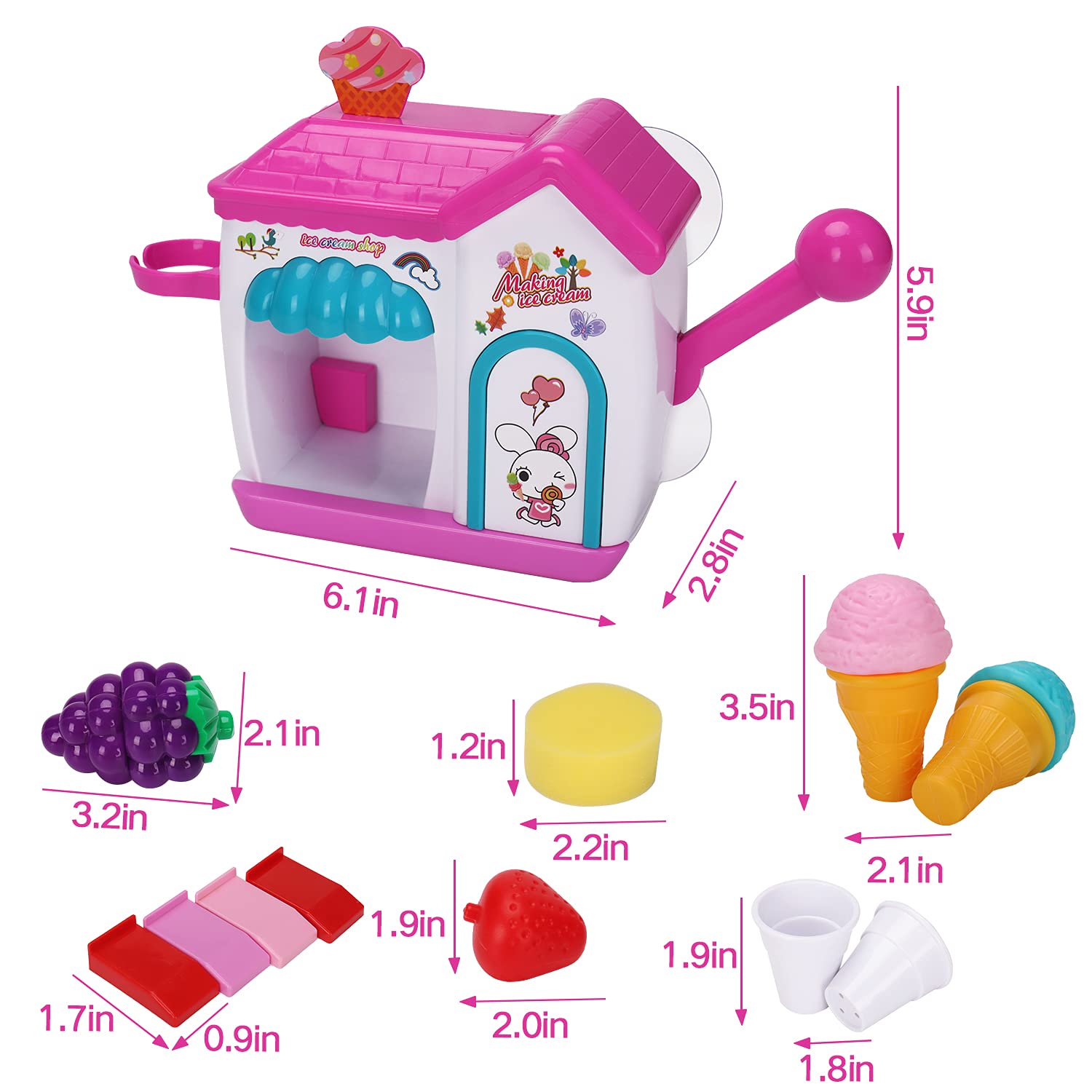 Foto 6 pulgar | Máquina De Hacer Espuma Para Helados Augtoy De Bath Toys De 2 A 8 Años Con Juego De Espuma - Venta Internacional.