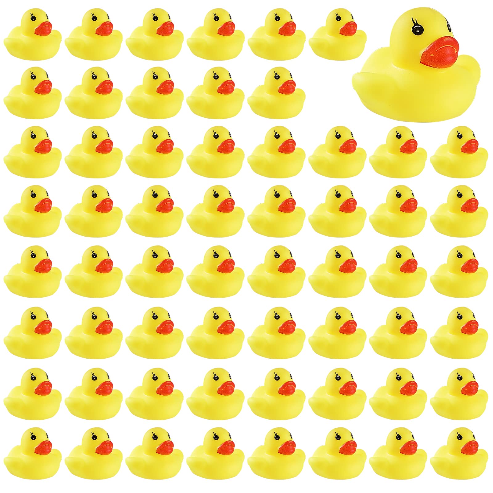 Juego de 60 Patitos de Goma para Baño de Niños