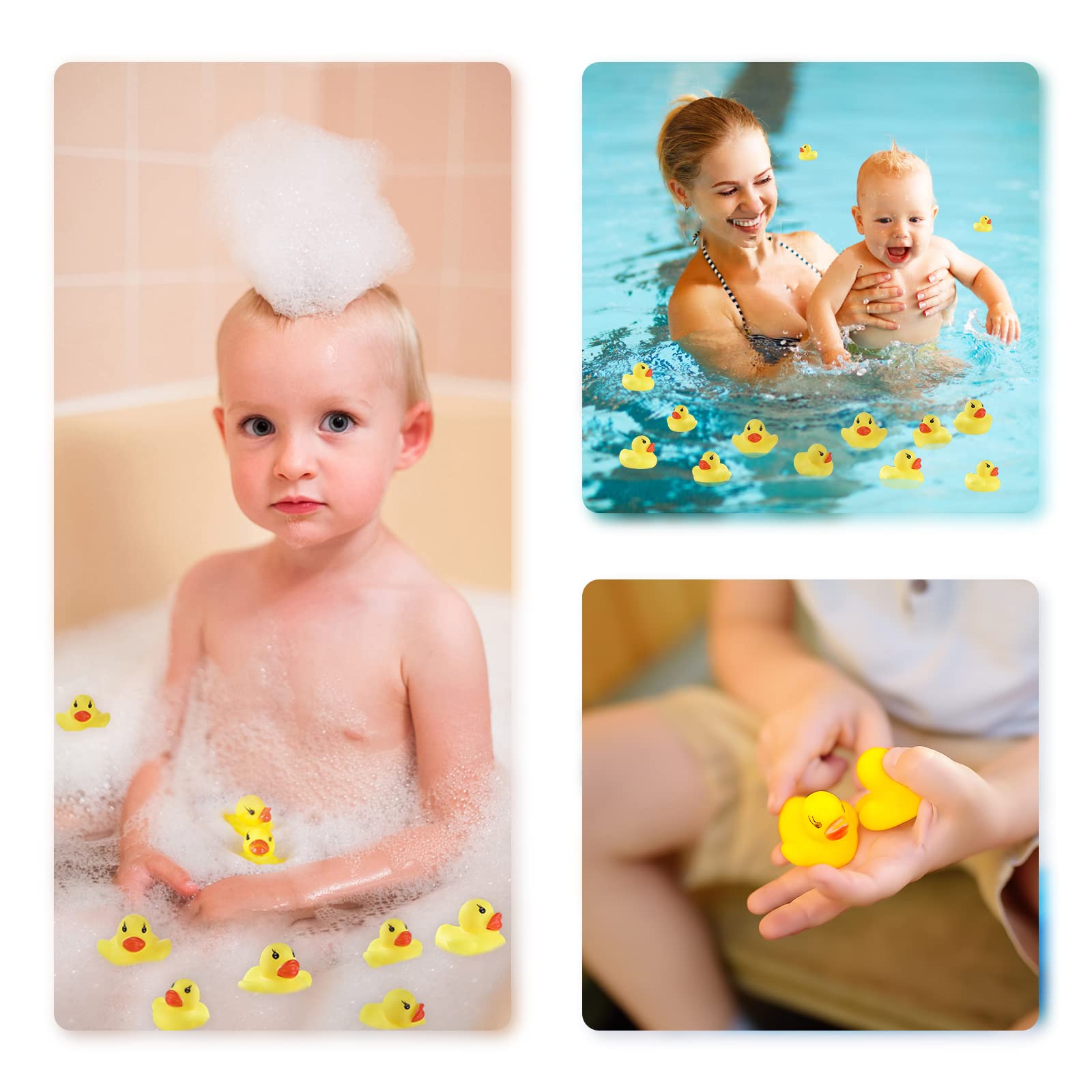Foto 6 pulgar | Juego de 60 Patitos de Goma para Baño de Niños