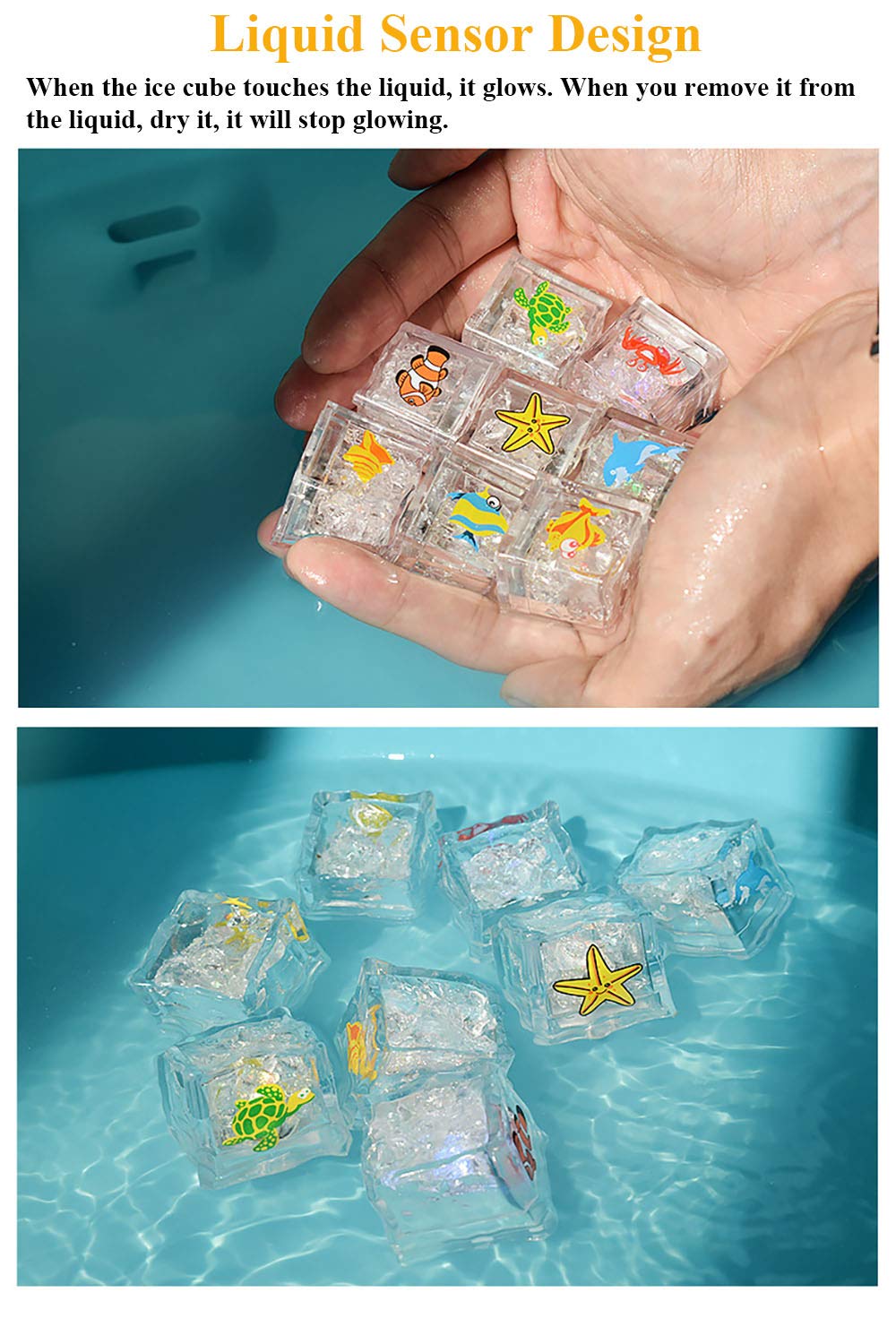 Foto 5 pulgar | Juguete de Baño Nextake Simulación de Cubitos de Hielo 8 Piezas - Venta Internacional