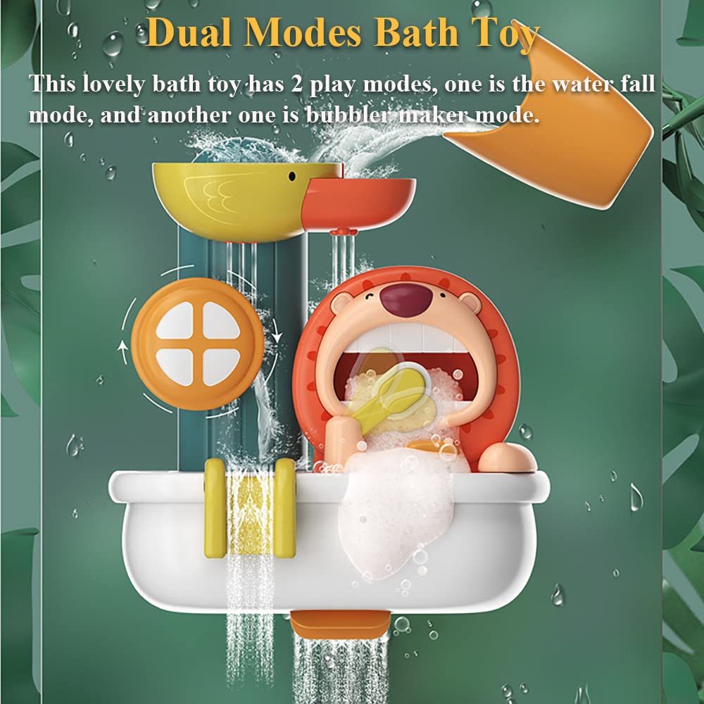 Foto 2 | Juguete de Baño Nextake Bubble Maker & Water Fall Lion con Ventosas - Venta Internacional