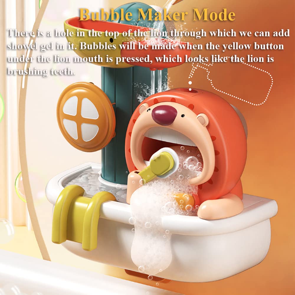 Foto 4 | Juguete de Baño Nextake Bubble Maker & Water Fall Lion con Ventosas - Venta Internacional