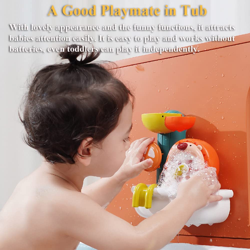 Foto 7 pulgar | Juguete de Baño Nextake Bubble Maker & Water Fall Lion con Ventosas - Venta Internacional